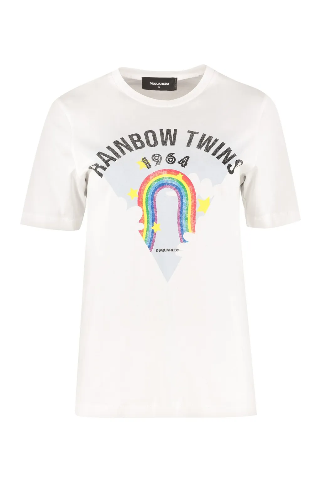 Rainbow Twins Print T-Shirt
