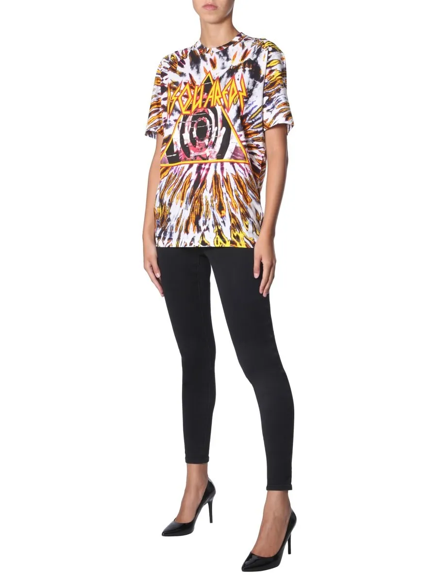 Tie-Dye Logo Print T-Shirt