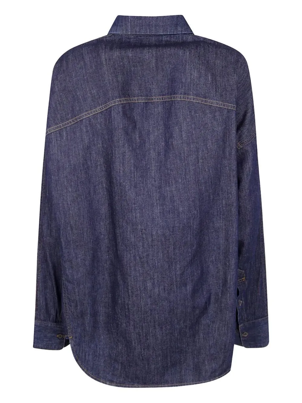 Long-Sleeved Denim Shirt