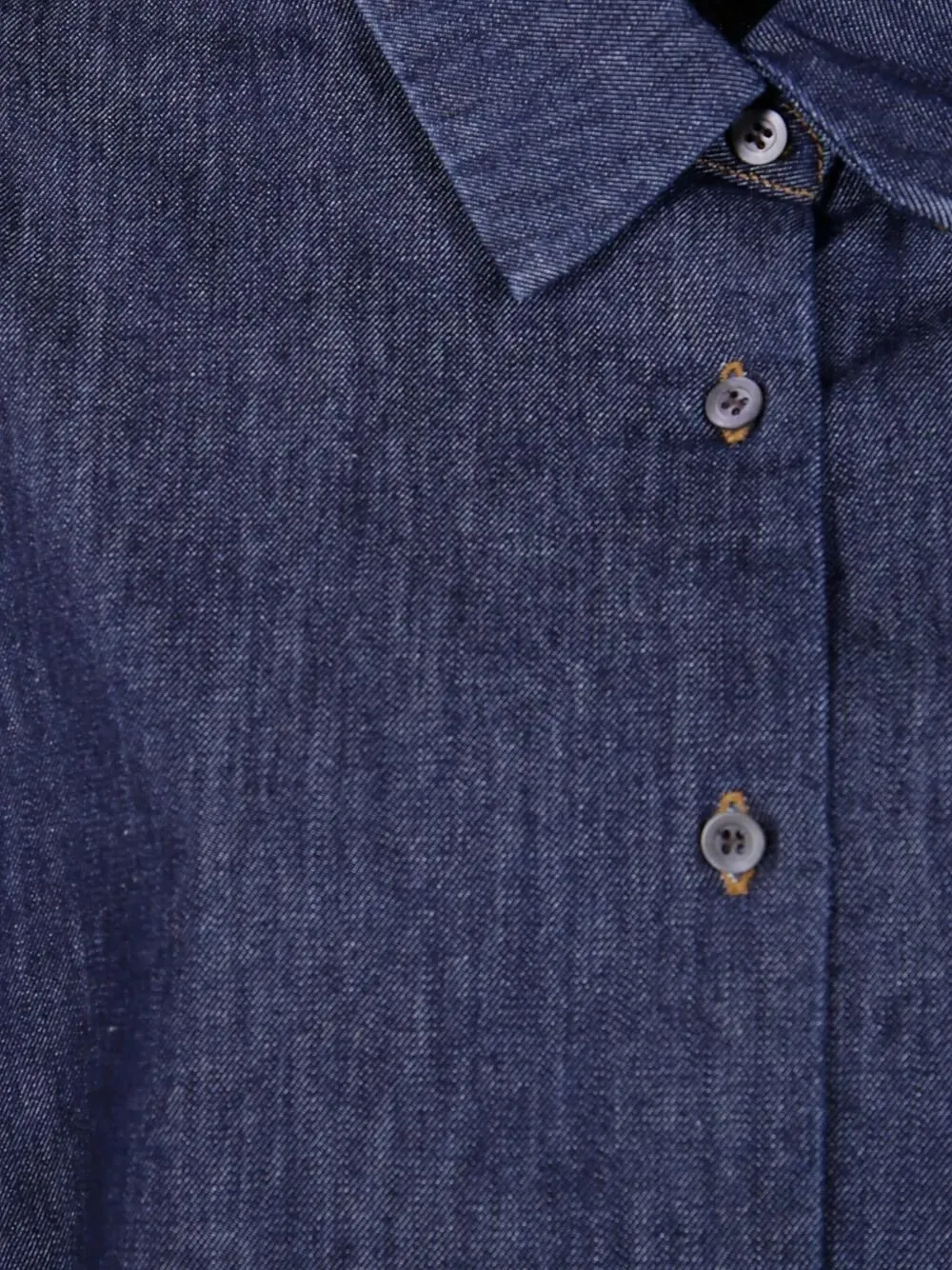Long-Sleeved Denim Shirt
