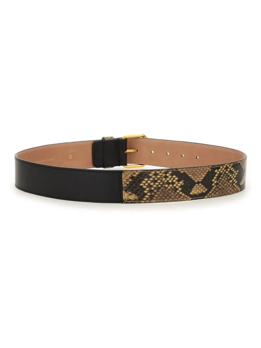 Embossed Buckled Belt