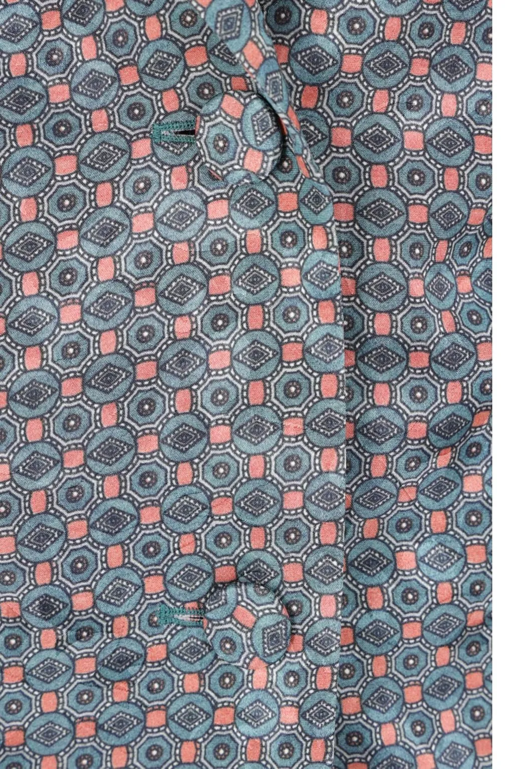 Patterned Single-Breasted Jacket