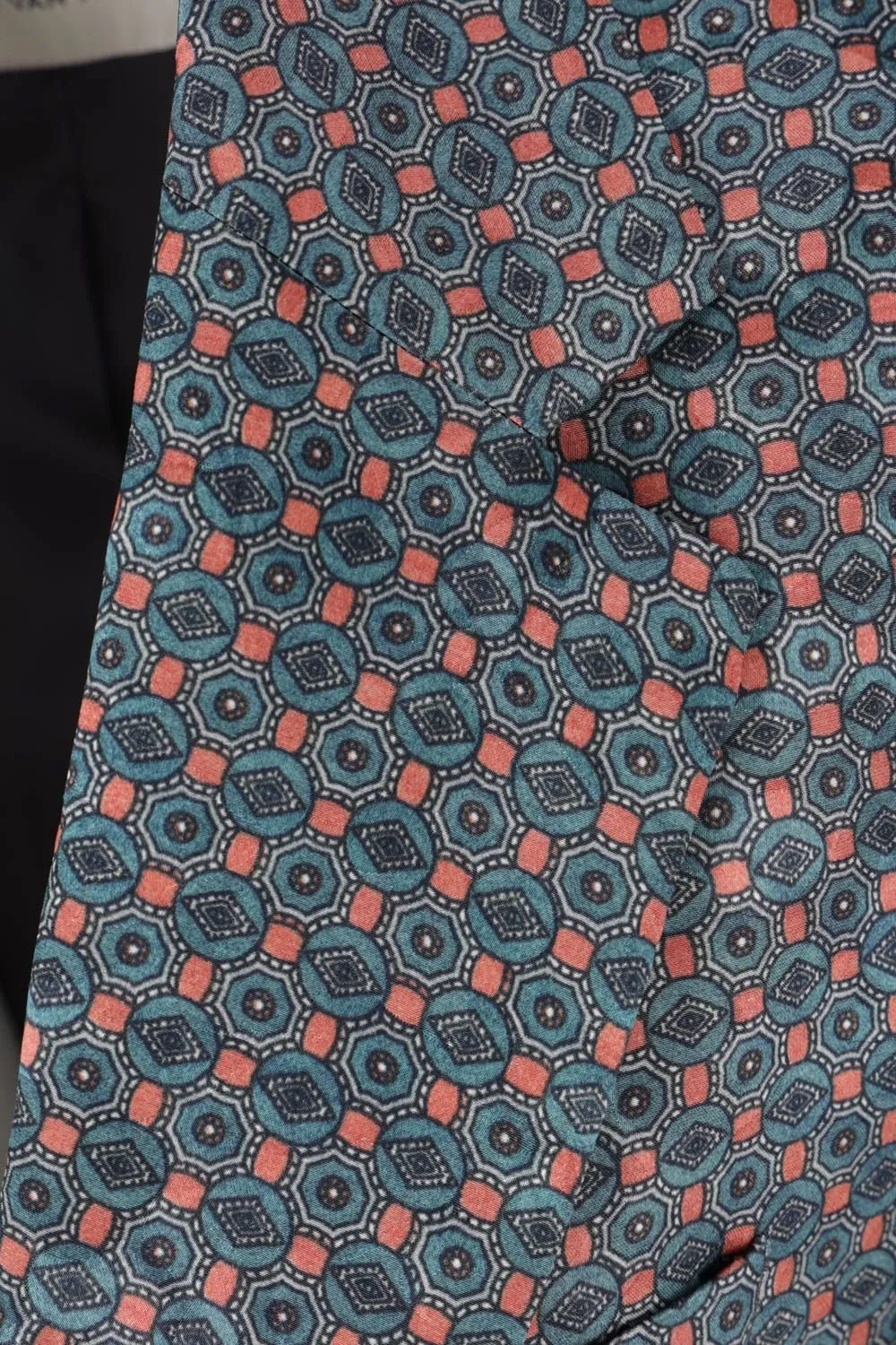 Patterned Single-Breasted Jacket