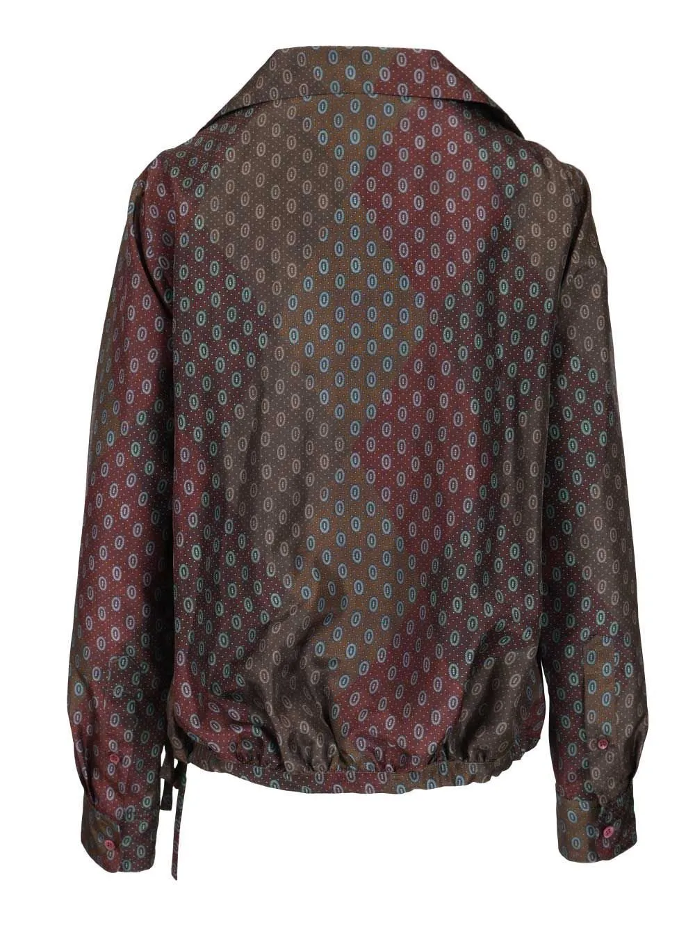 Drawstring Printed Shirt