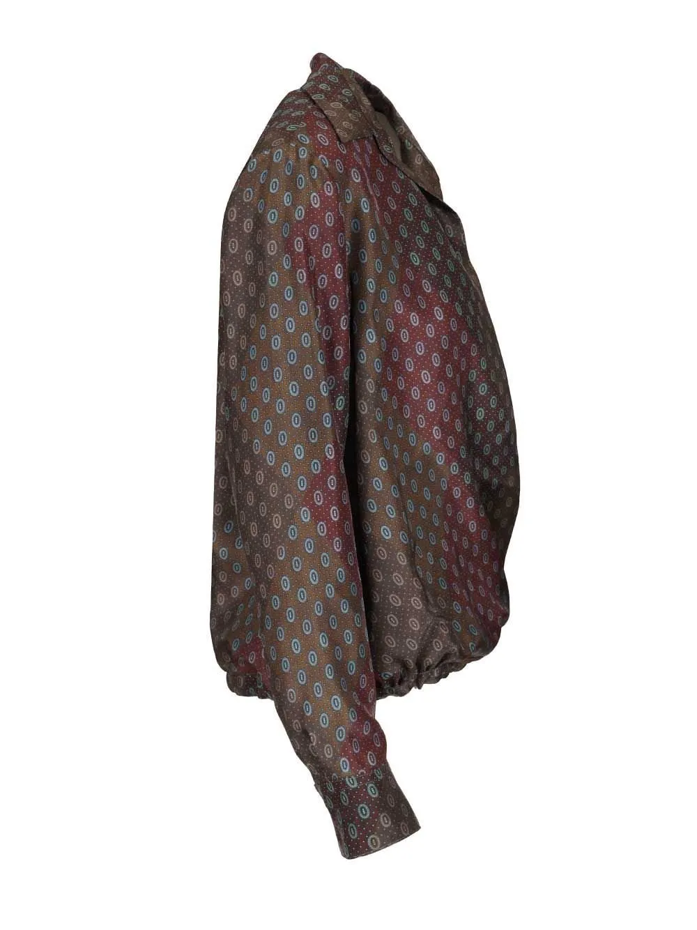 Drawstring Printed Shirt