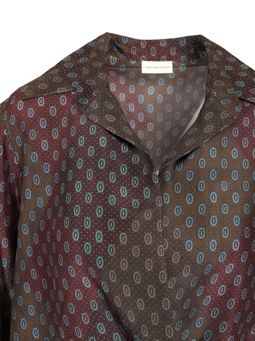 Drawstring Printed Shirt