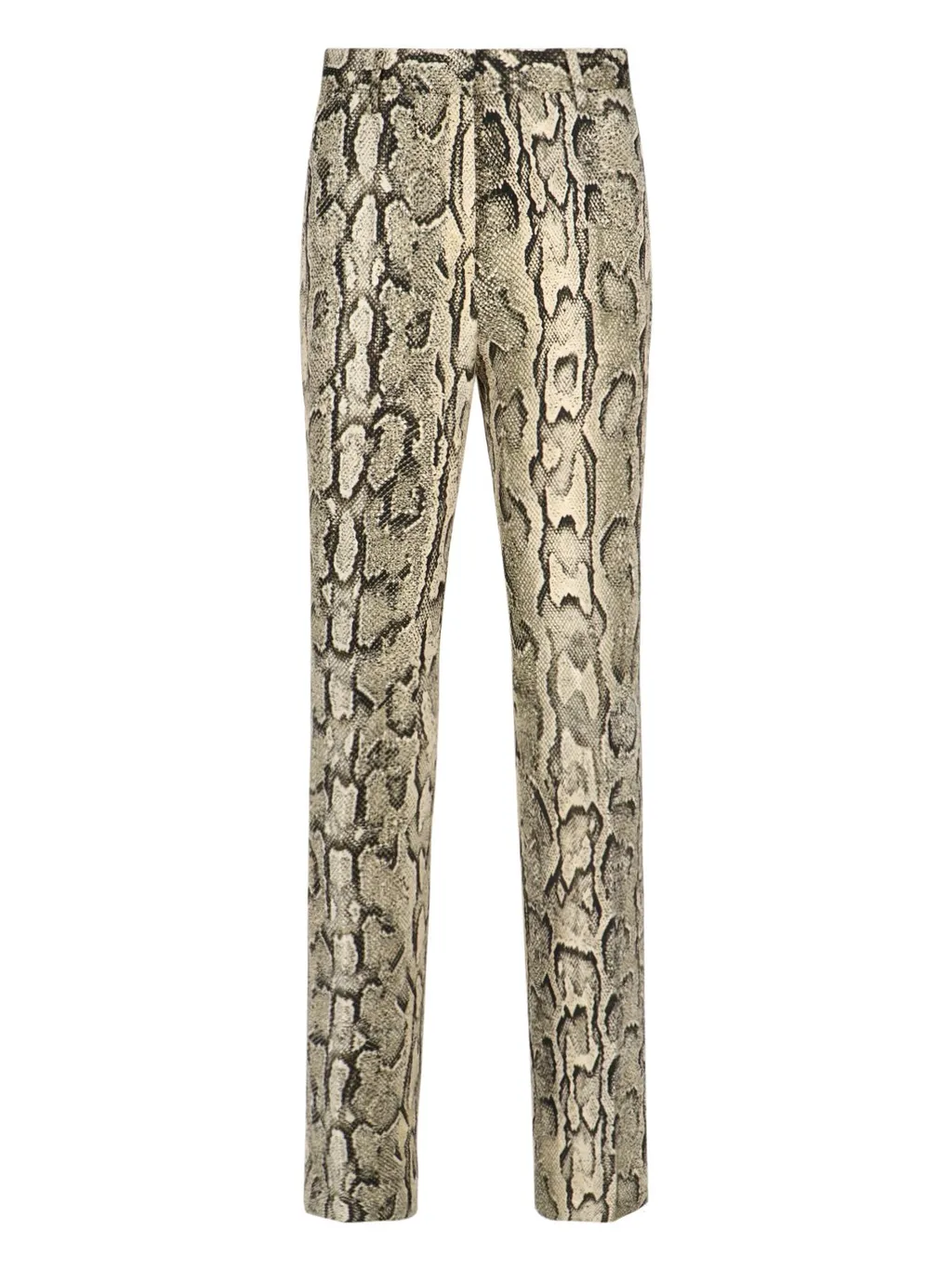 Printed High-Rise Trousers