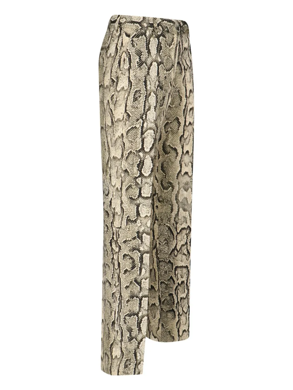 Printed High-Rise Trousers