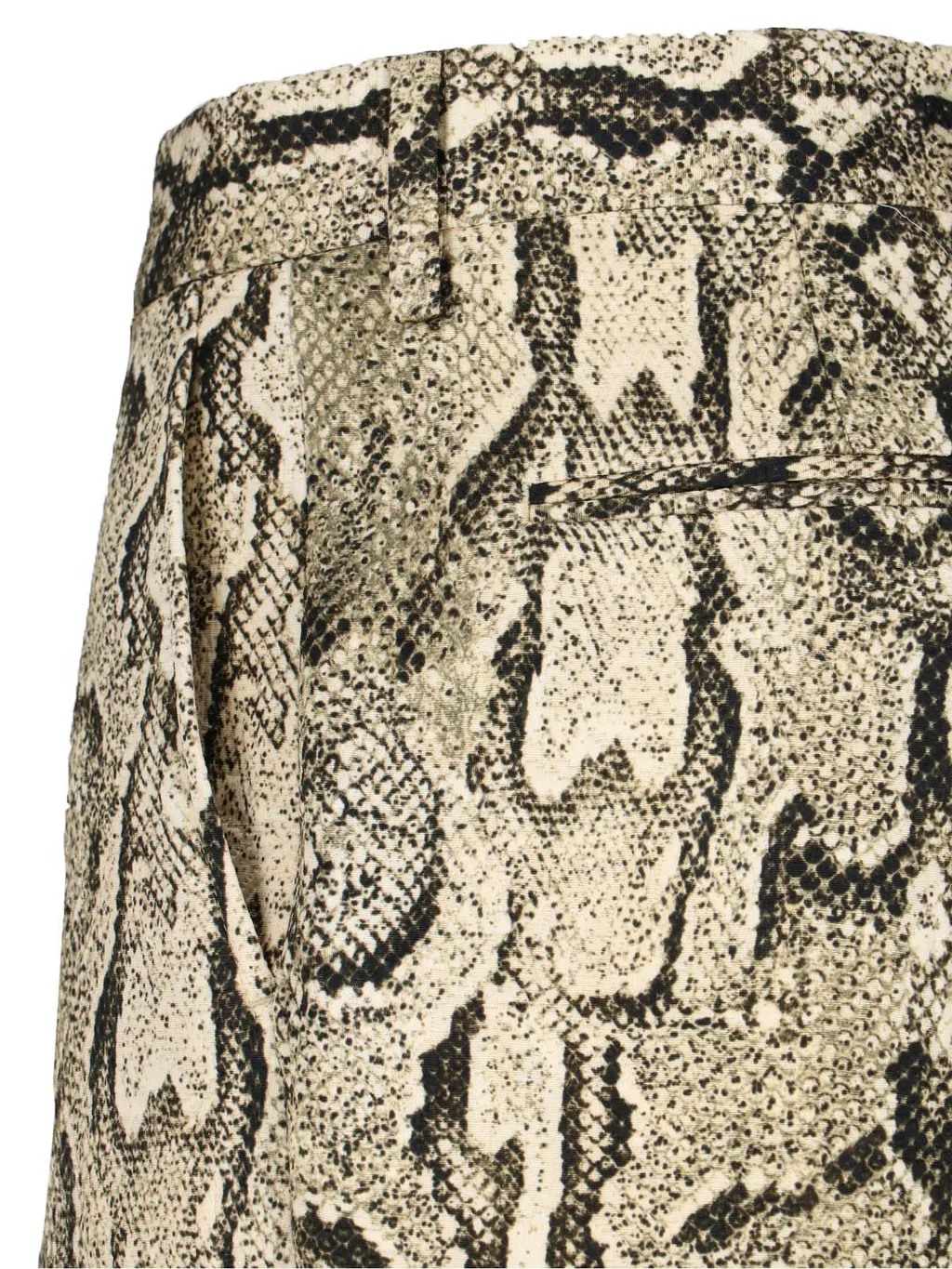 Printed High-Rise Trousers