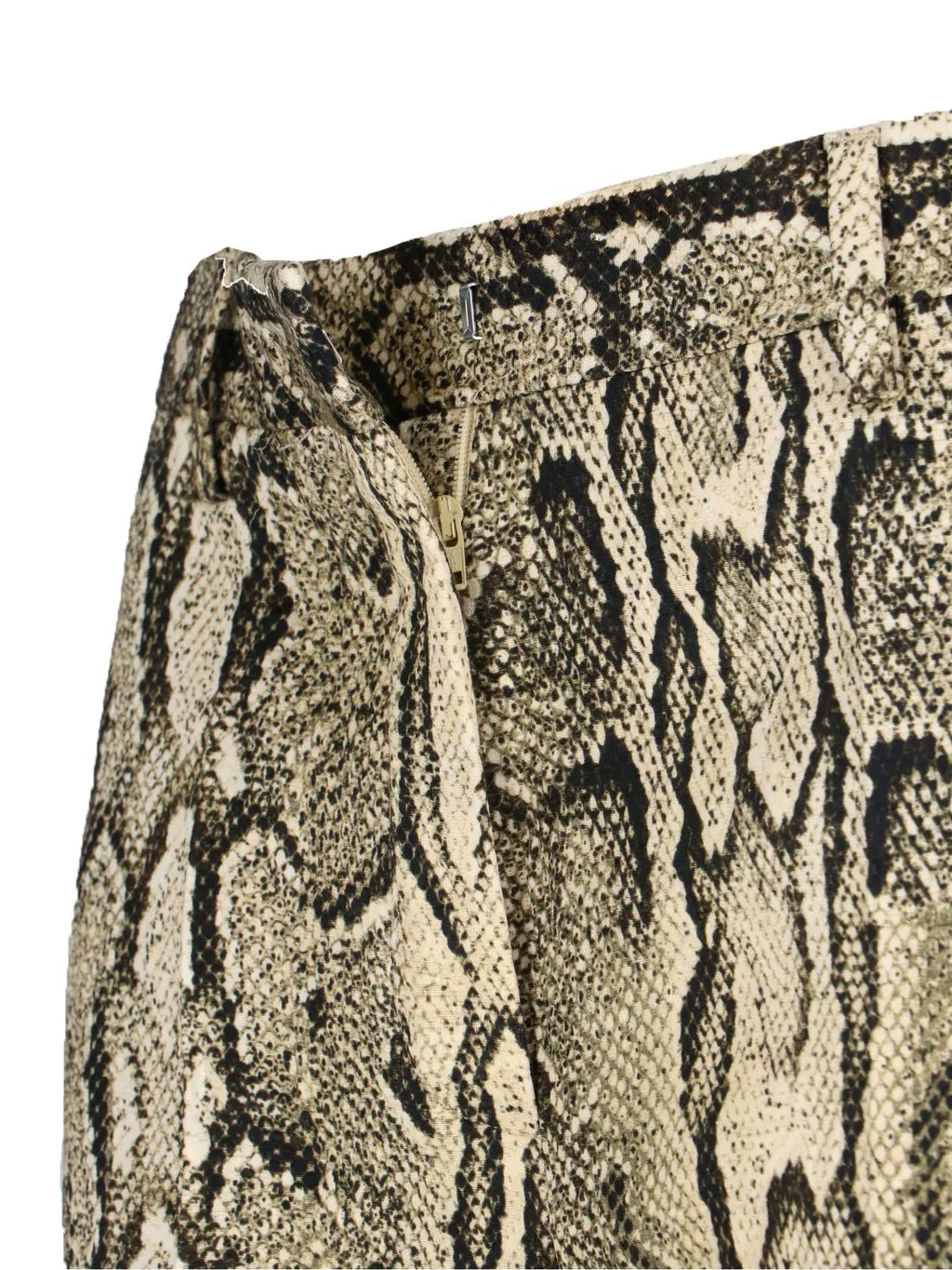Printed High-Rise Trousers