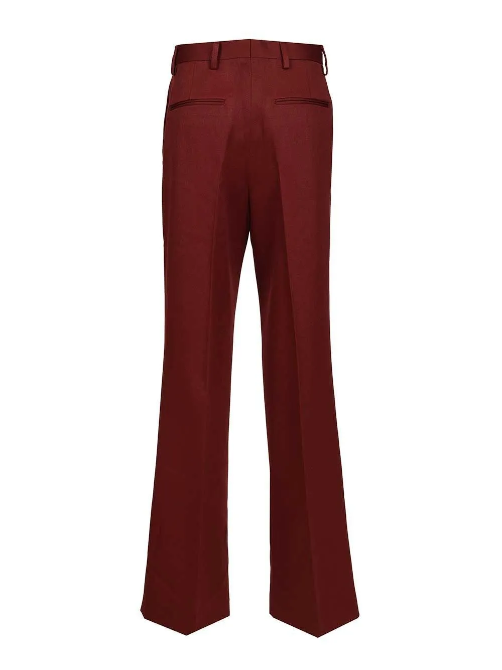 Straight-Leg Pleated Trousers