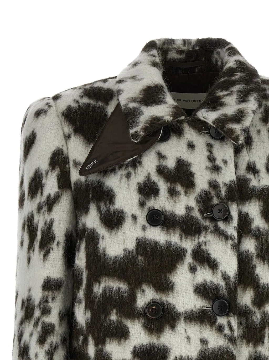 Vudy Animal Printed Cropped Coat