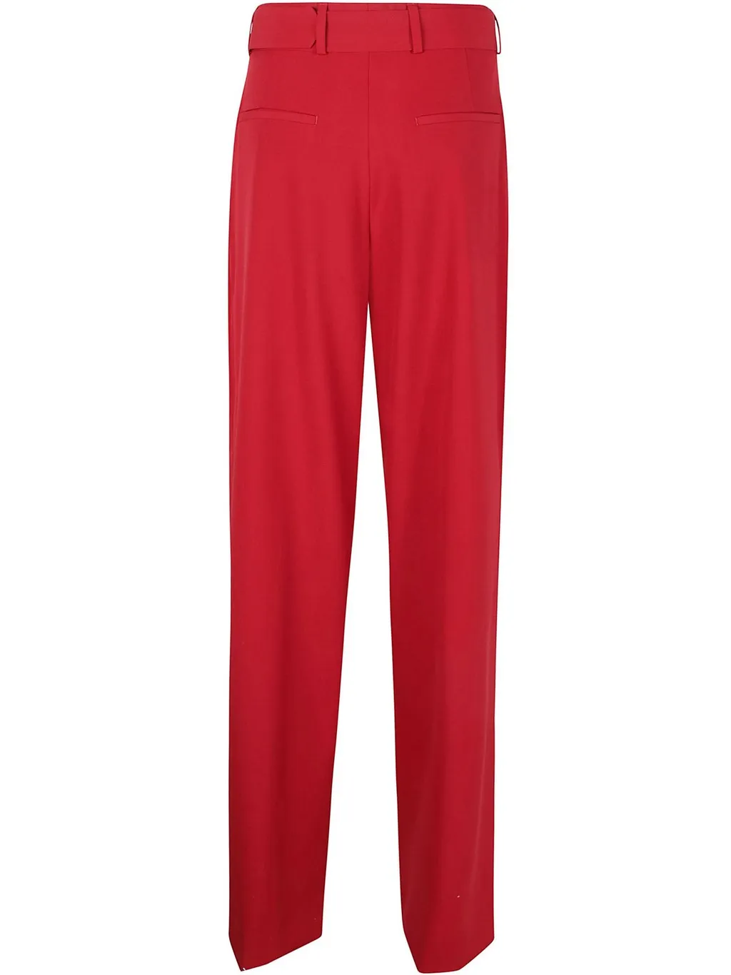 Pleated Straight-Leg Trousers