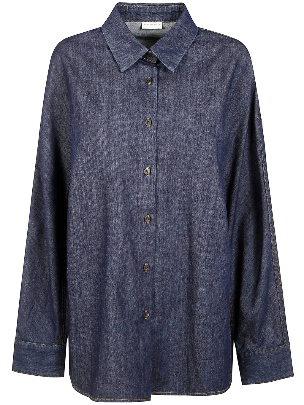 Long-Sleeved Denim Shirt