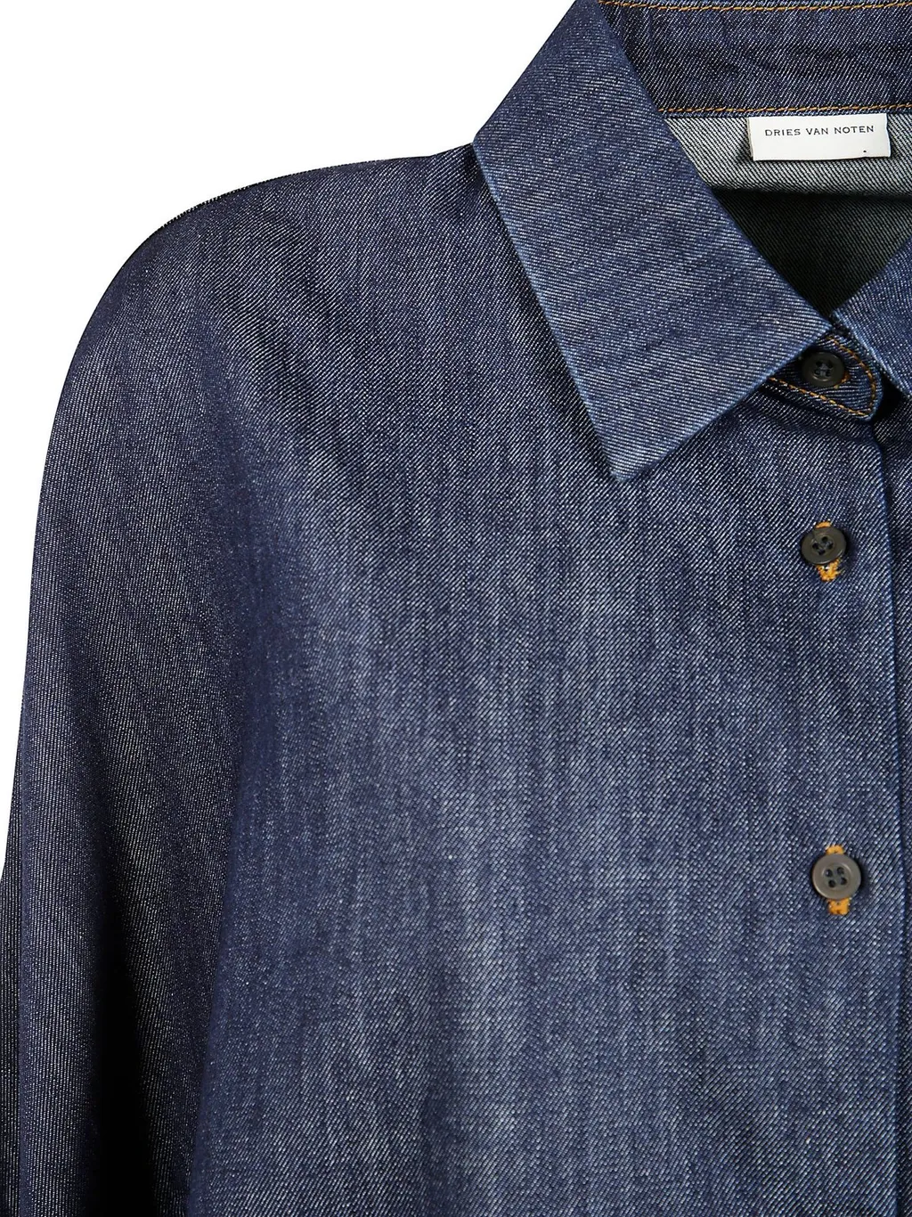 Long-Sleeved Denim Shirt