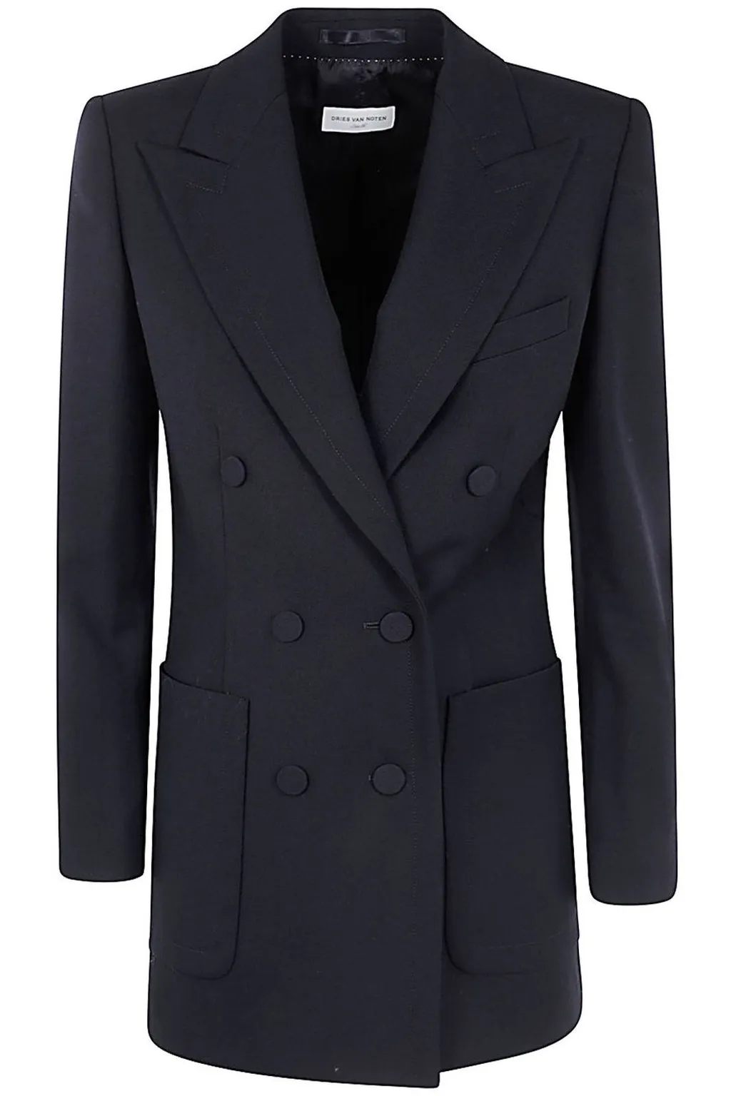 Double-Breasted Long-Sleeved Jacket