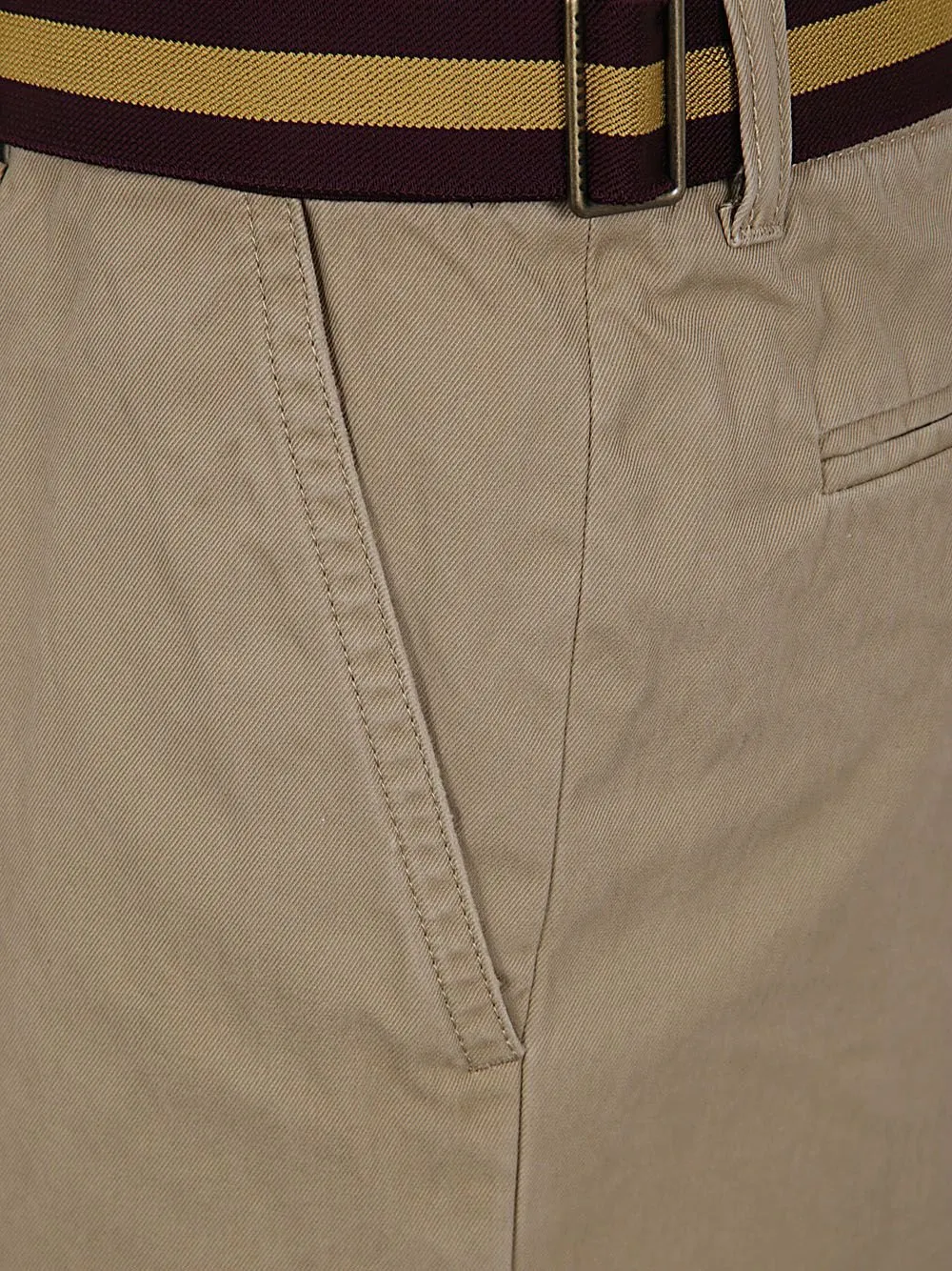 Knee-Length Belted Shorts