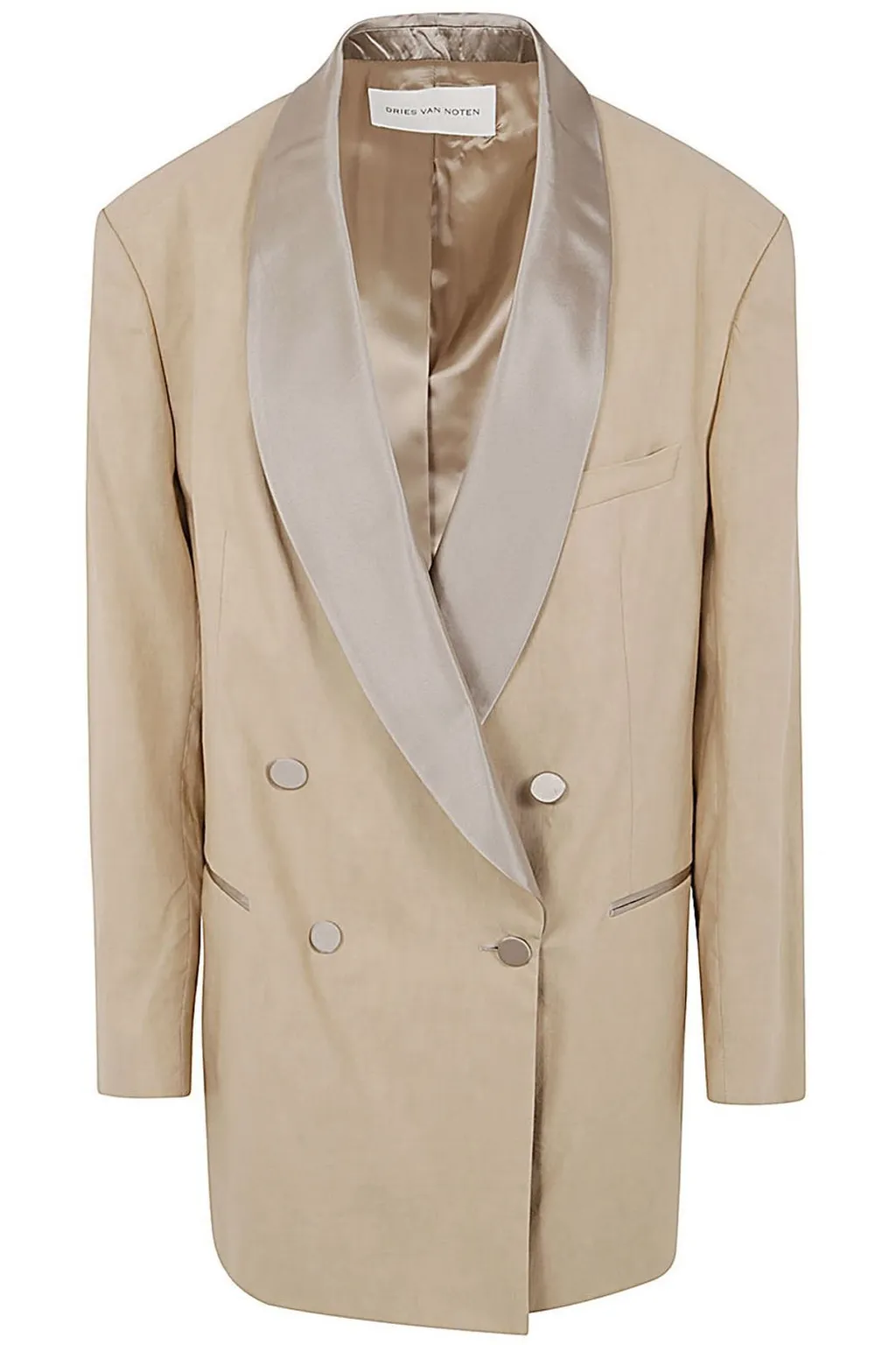 Double-Breasted Long-Sleeved Jacket
