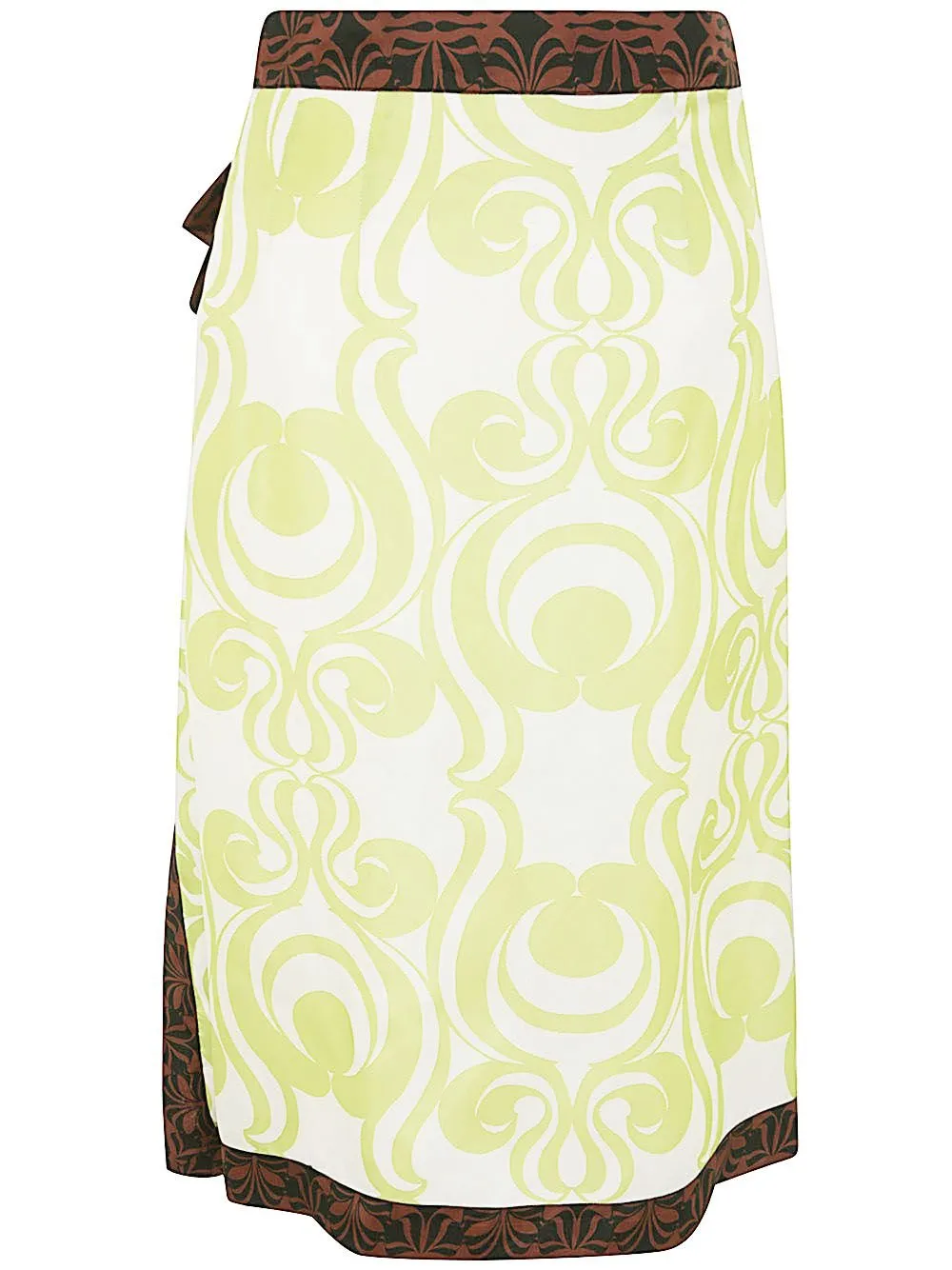 Abstract Printed Midi Skirt