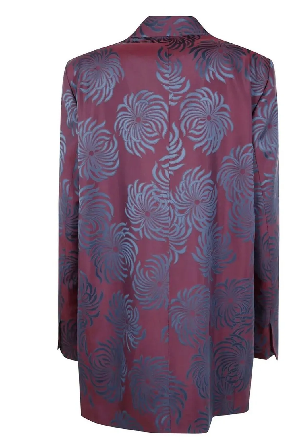 Floral Printed Double-Breasted Blazer