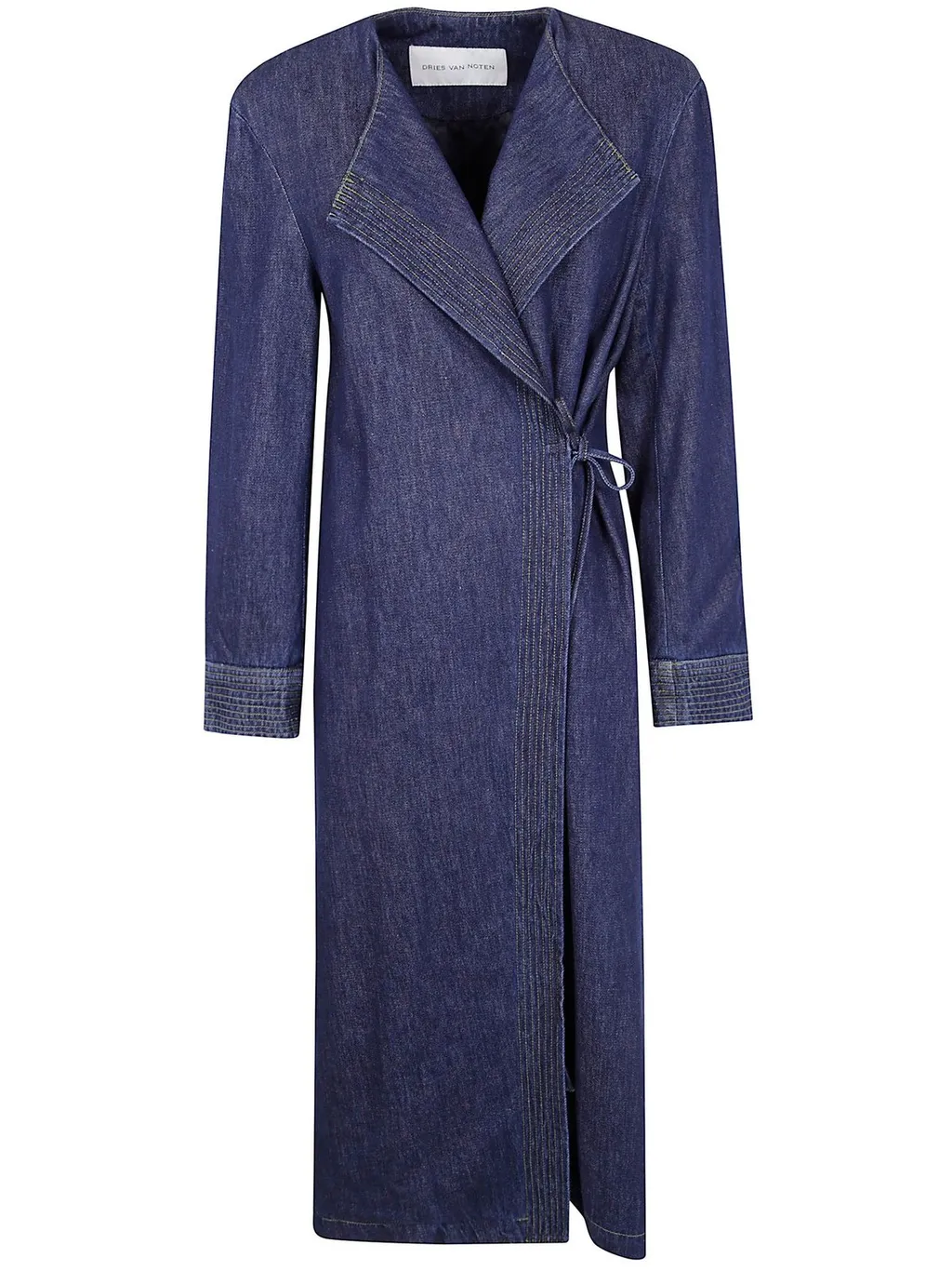Long-Sleeved Denim Coat