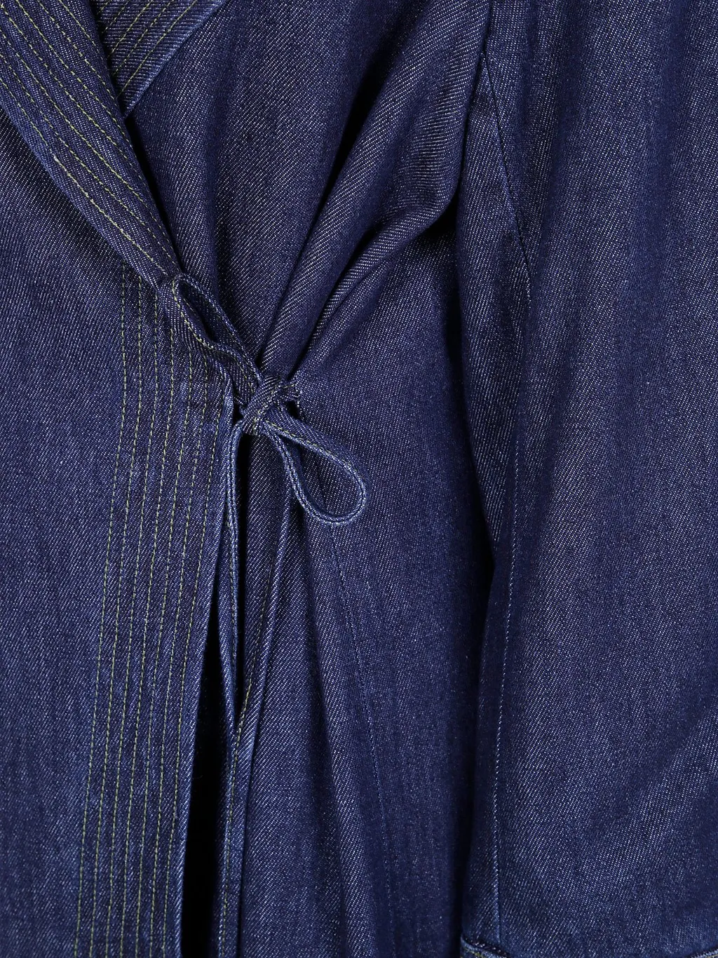 Long-Sleeved Denim Coat