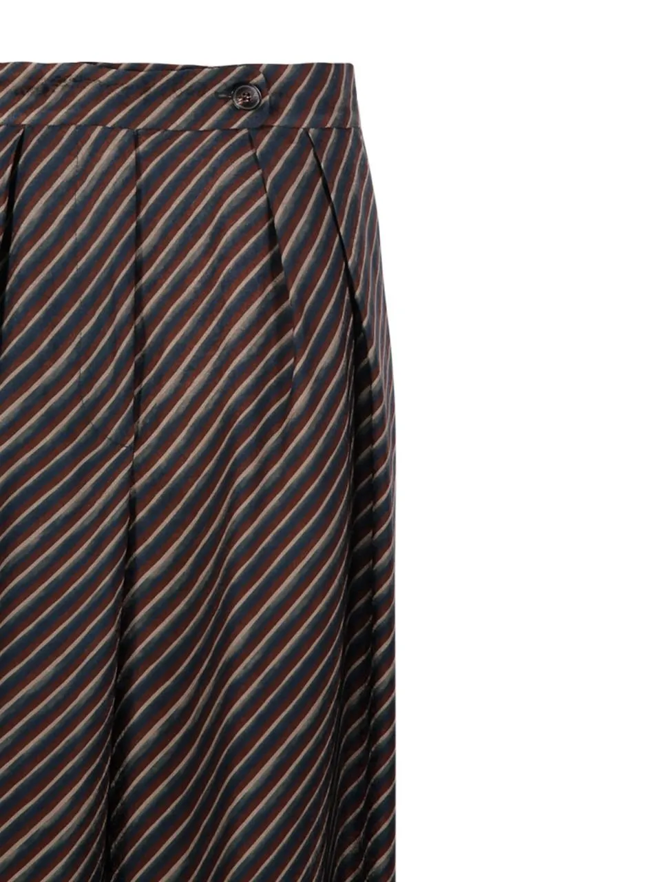 Striped Straight-Leg Trousers