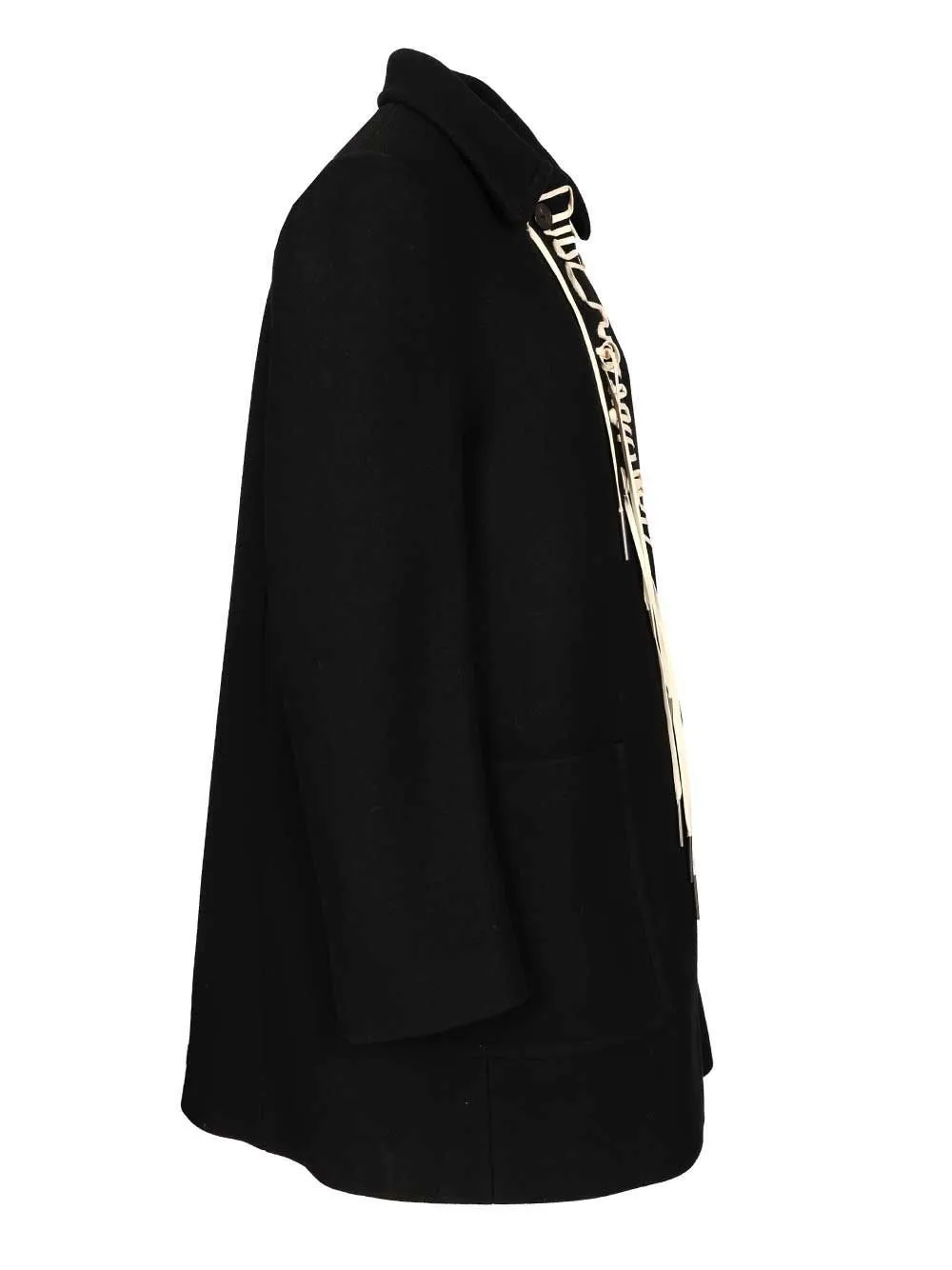 Embellished Straight Hem Coat