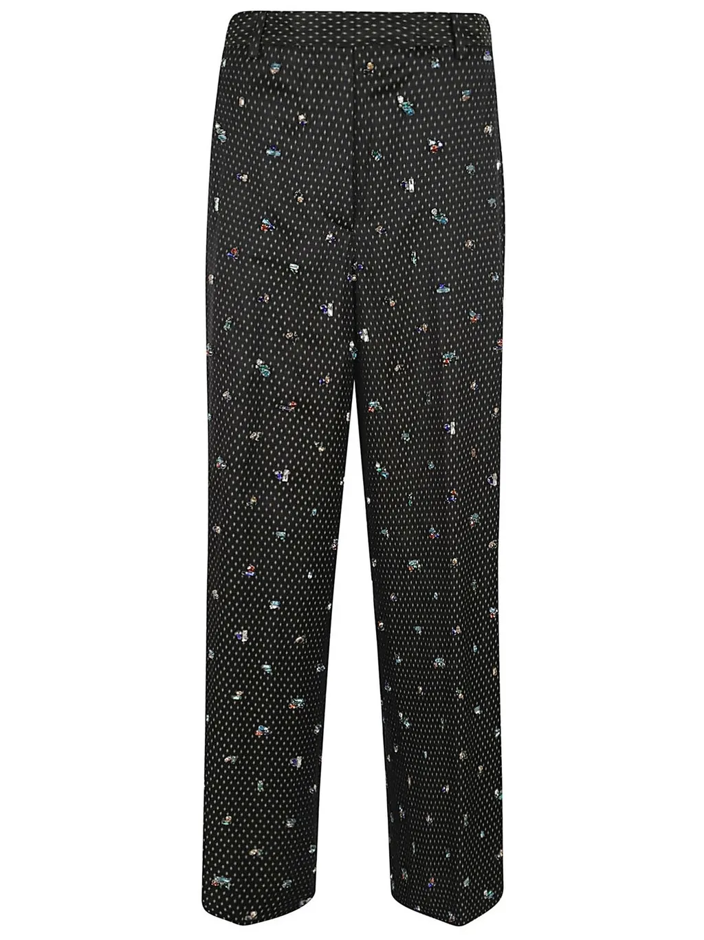 Patterned Tailored Trousers