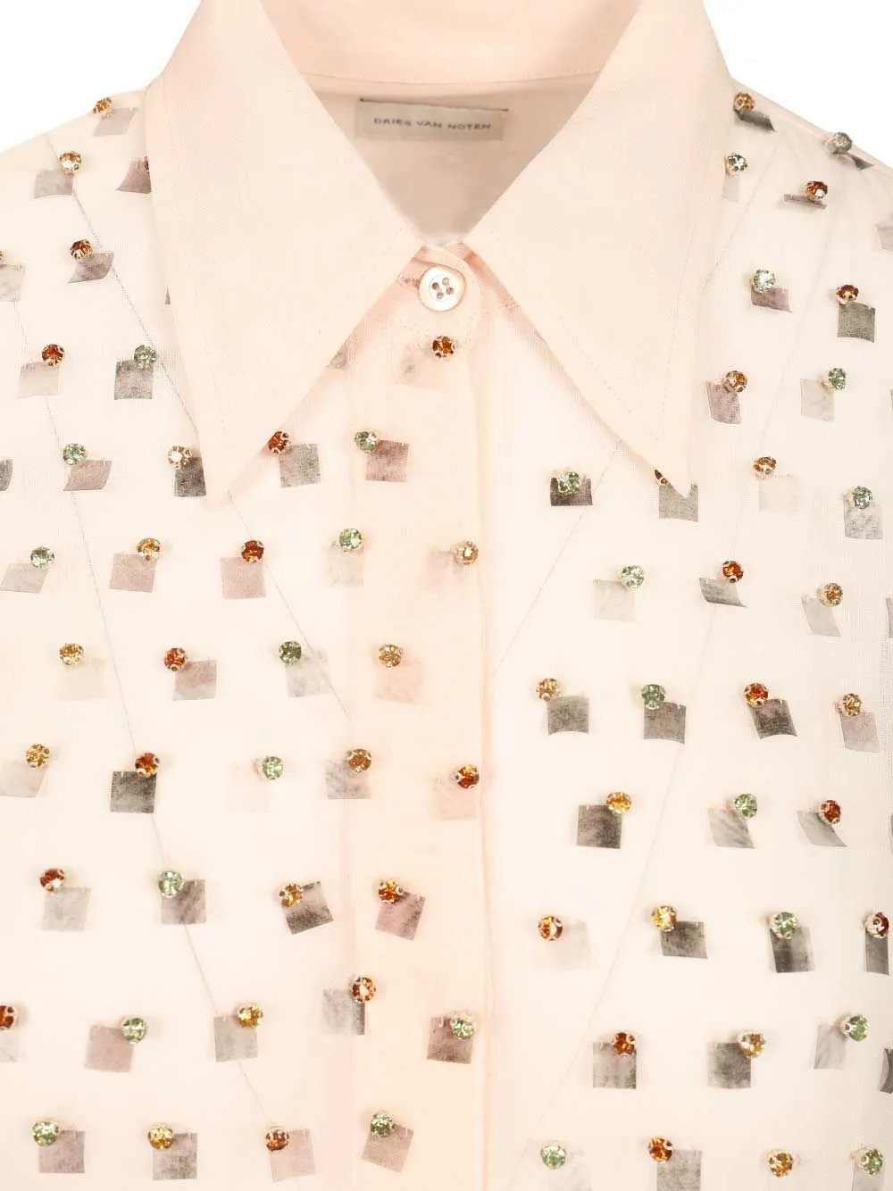 Embellished Straight-Hem Shirt