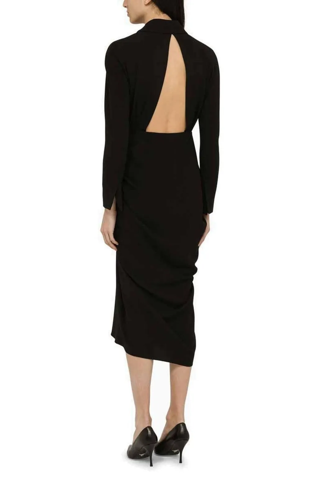 Cut-Out Back Midi Dress