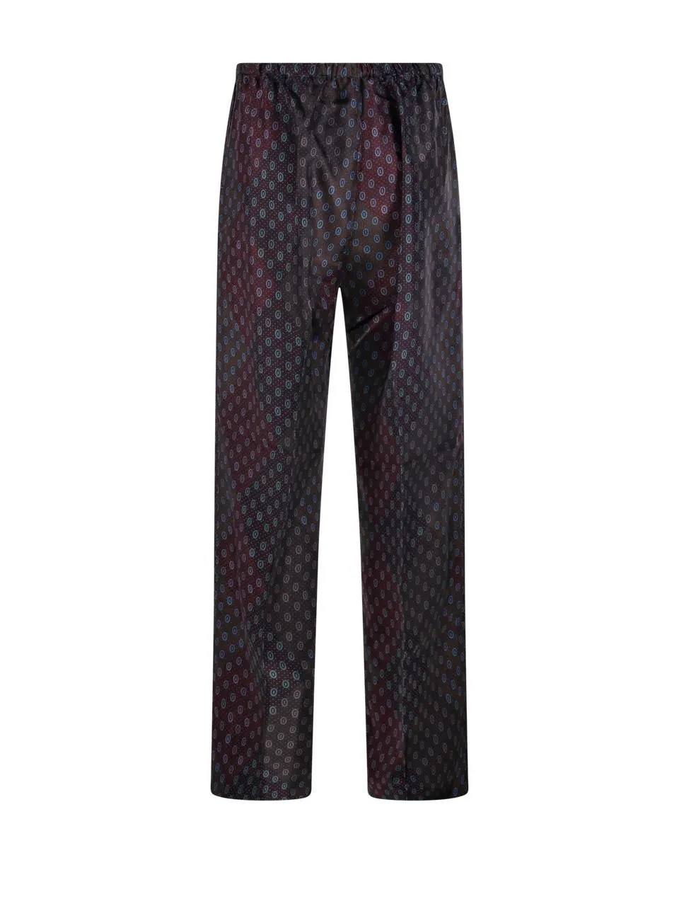Straight-Leg Satin Trousers