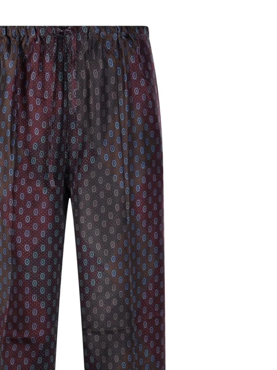 Straight-Leg Satin Trousers