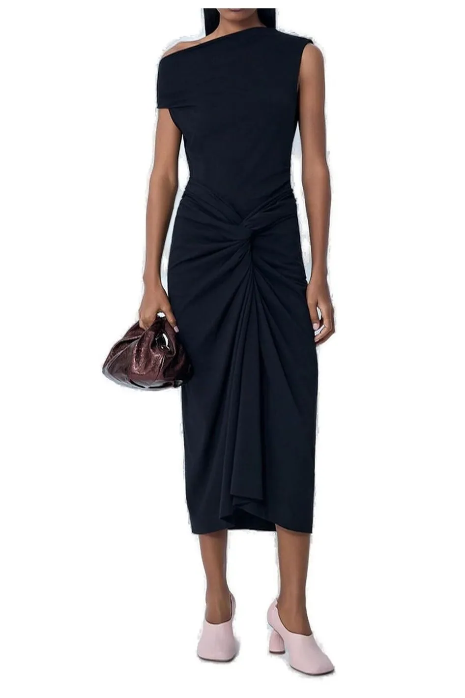Knotted Jersey Skirt