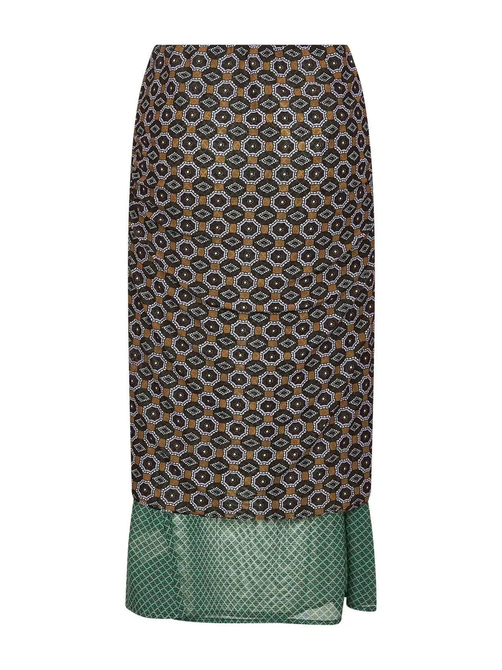 Elasticated Waistband Gathered Skirt