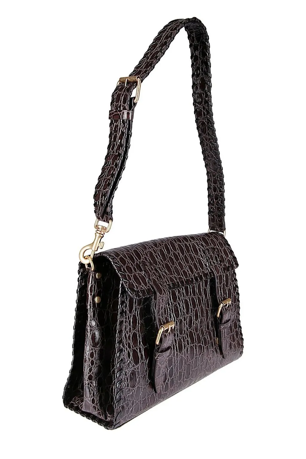 Embossed Shoulder Bag