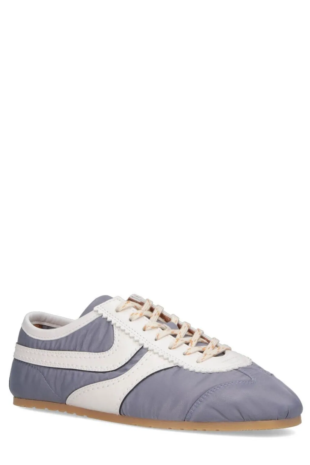 Panelled Lace-Up Sneakers