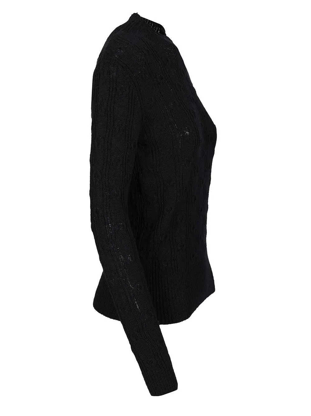 Mock Neck Knitted Jumper