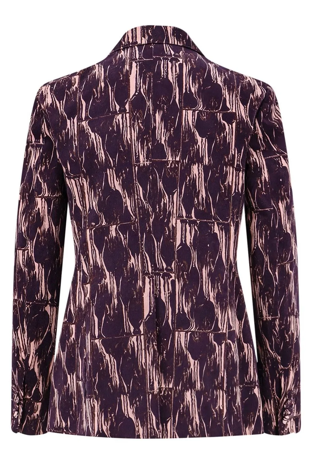 Tile Printed Double-Breasted Blazer