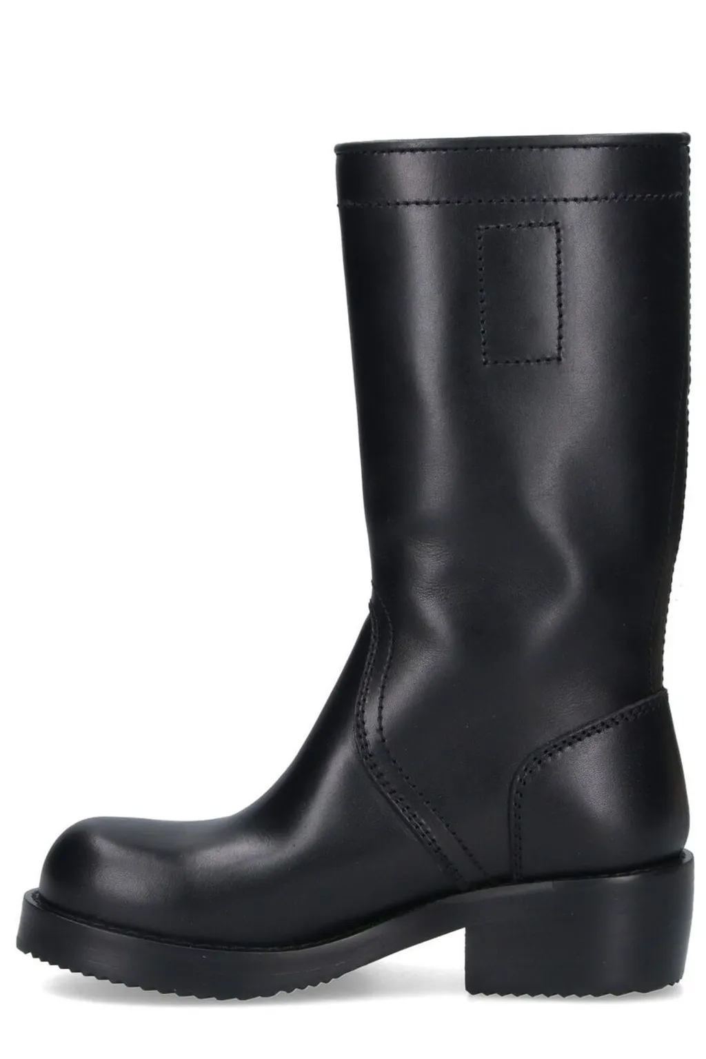 Buckle Detailed Biker Boots