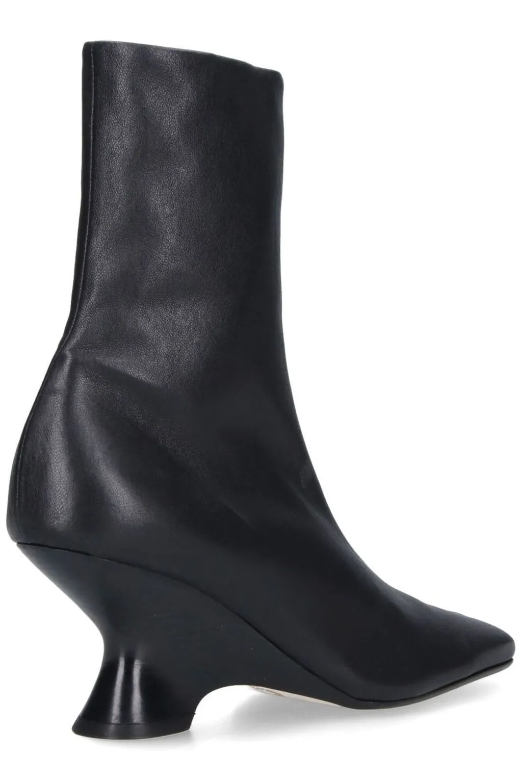 Zip-Up Pointed Toe Boots