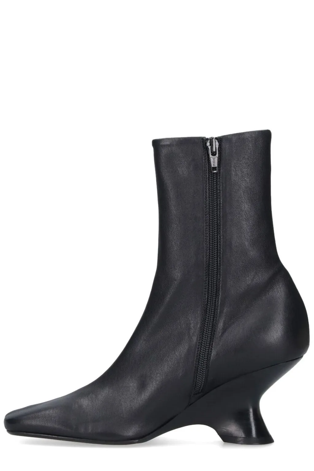 Zip-Up Pointed Toe Boots
