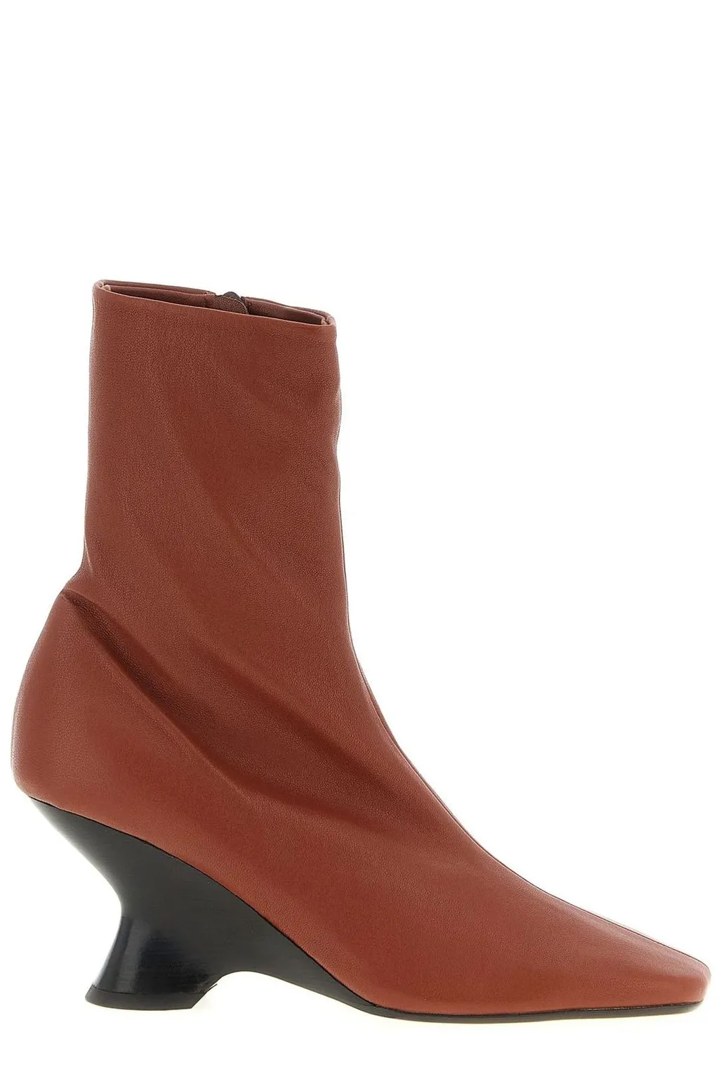 Zip-Up Pointed Toe Boots