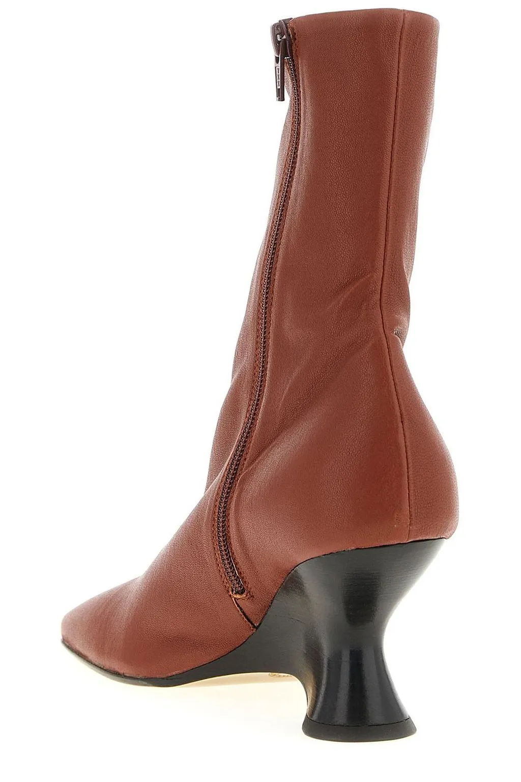 Zip-Up Pointed Toe Boots