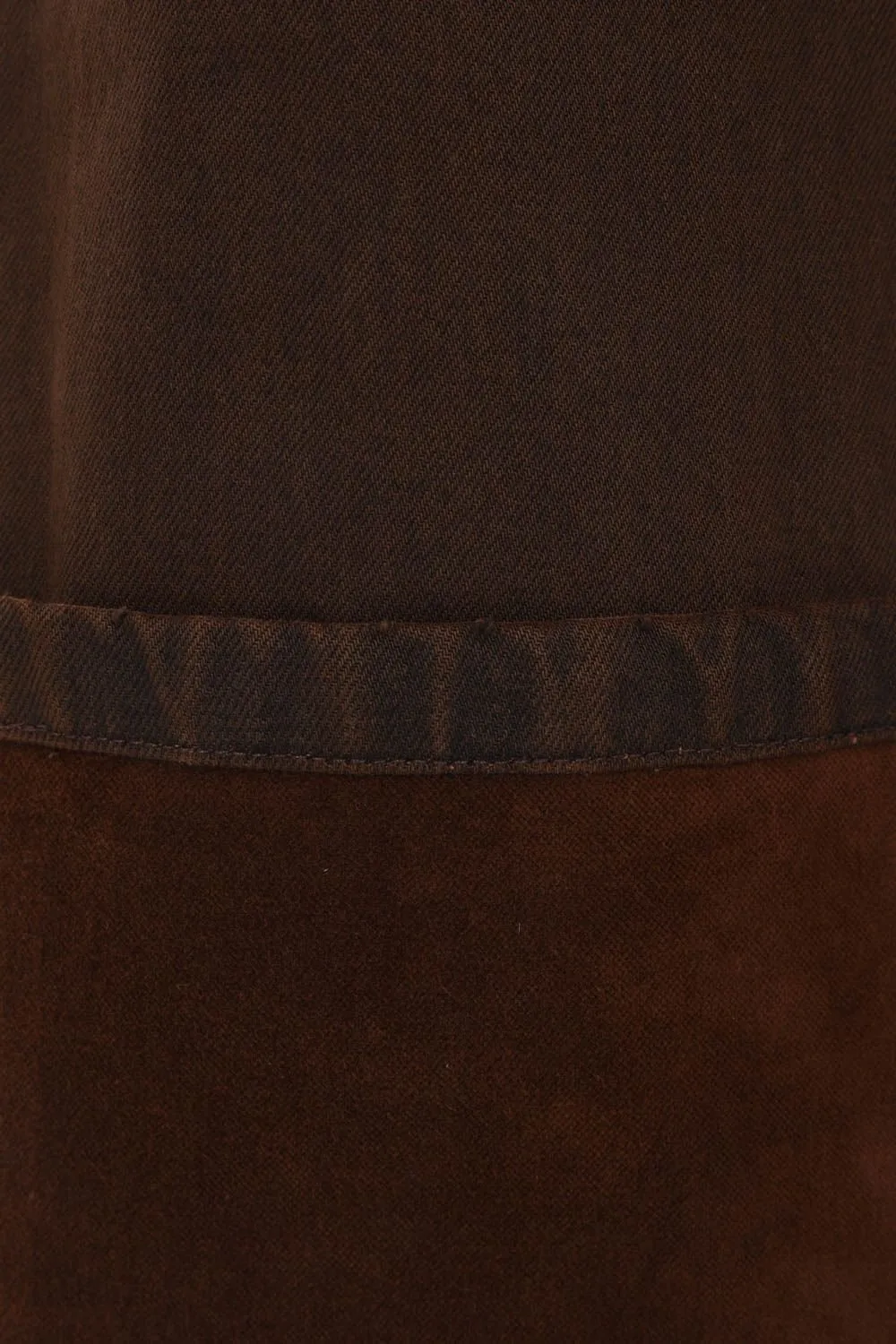 Buttoned Turn-Up Hem Jeans
