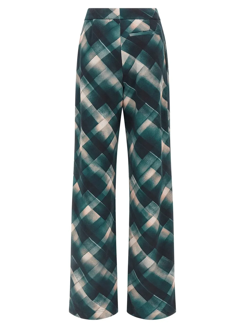 Straight Spray-Painted Check Sweatpants