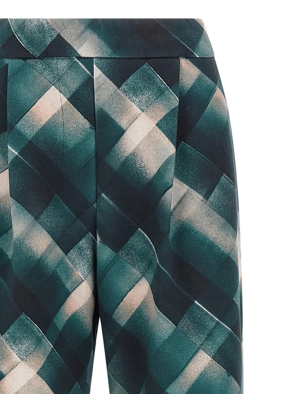Straight Spray-Painted Check Sweatpants