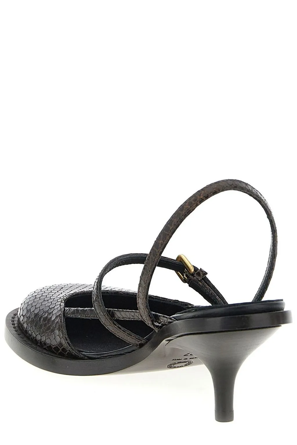 Embossed Slingback Pumps