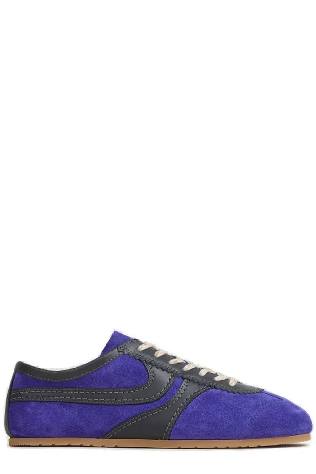 Round Toe Lace-Up Sneakers