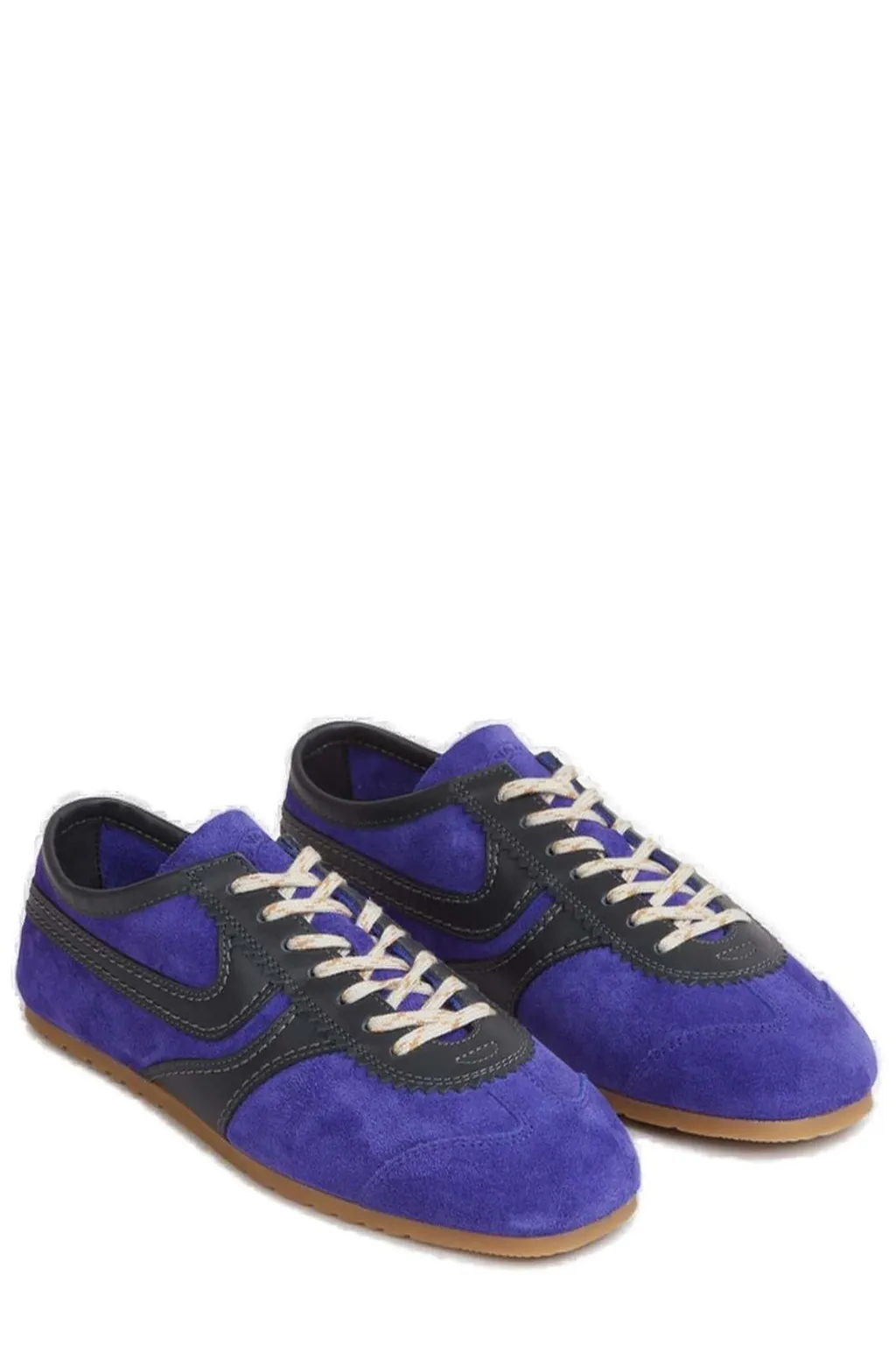 Round Toe Lace-Up Sneakers